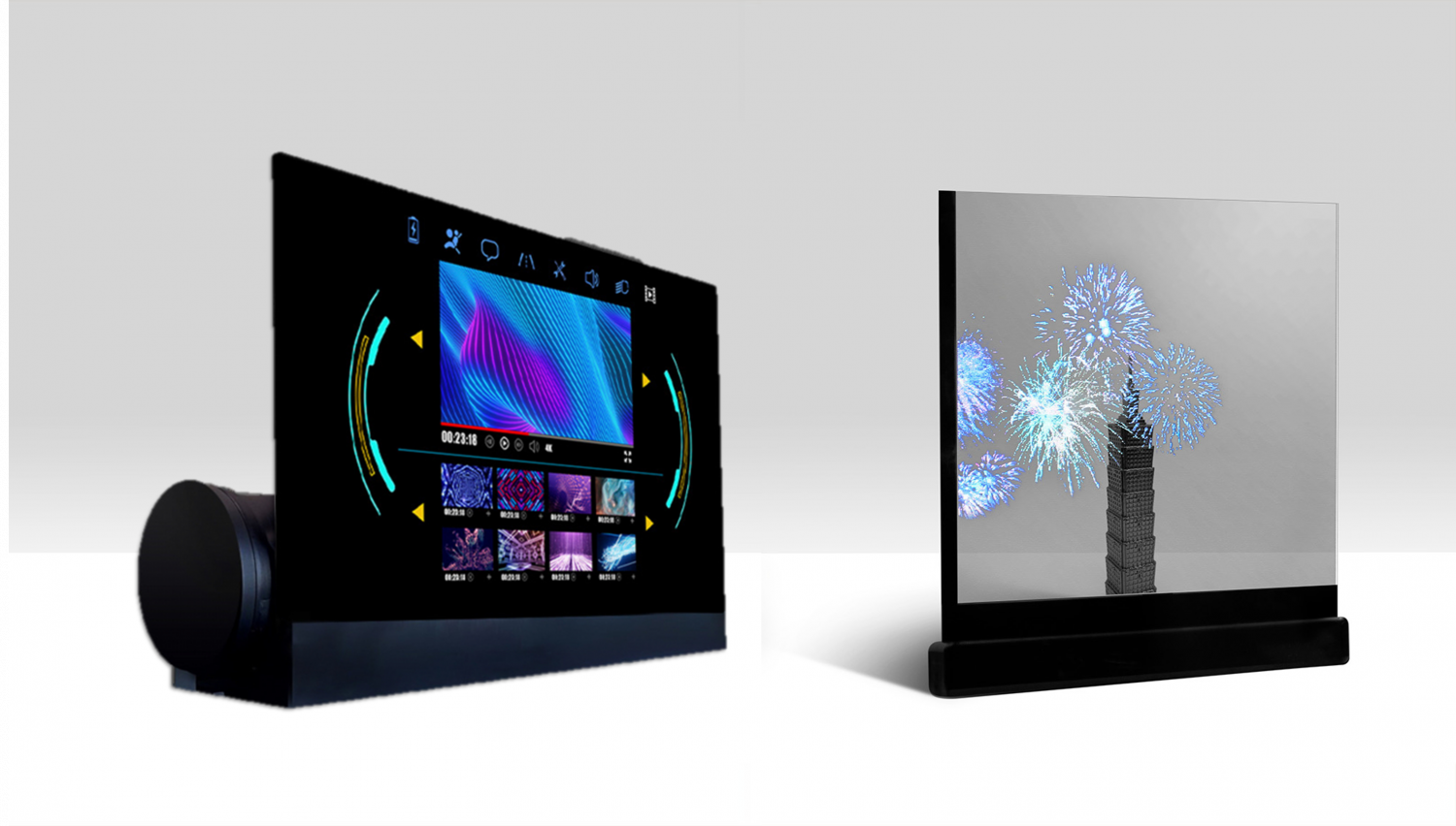 可卷式、折迭性、高透明